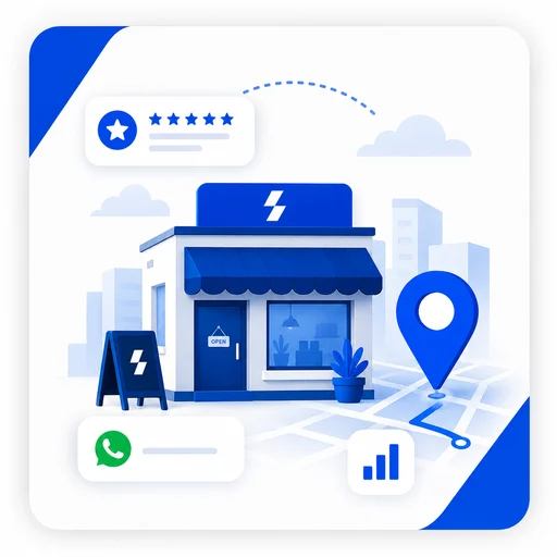 Empresas locais — ilustração