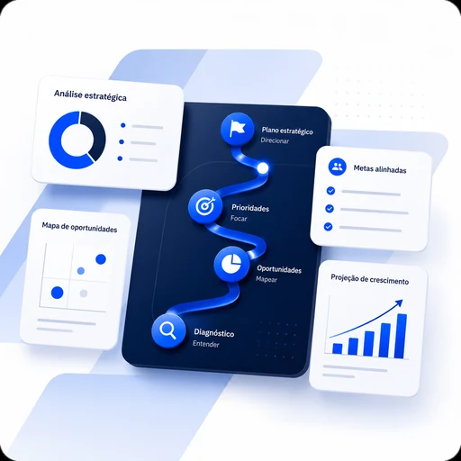 Consultoria de marketing — ilustração